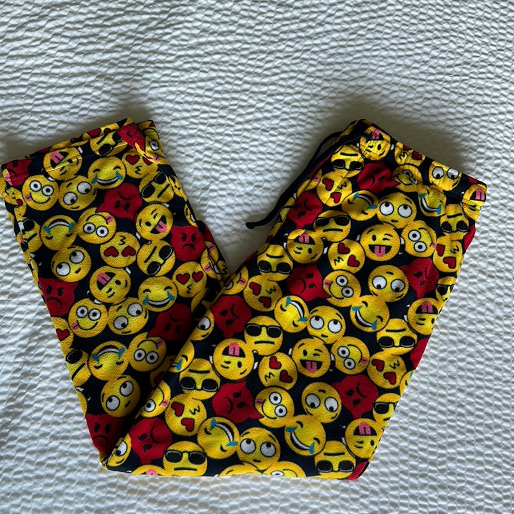 Croft & Barrow Emoji Fleece Pajama Pants